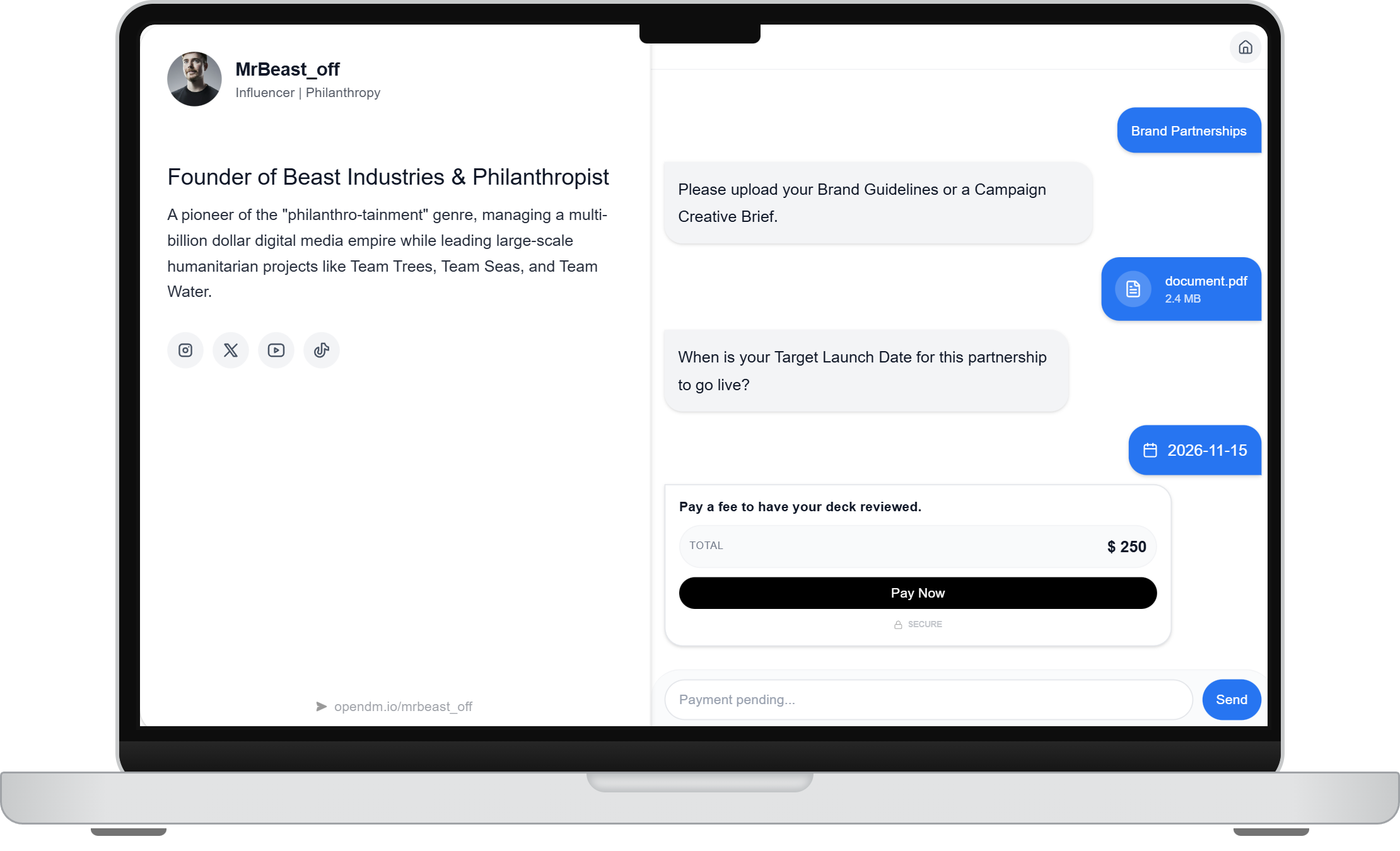 OpenDM Profile Interface